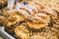 Finnish Traditional Pasties Or Pirogs - Karelian Pasties, Karelian Pies Or Karelian Pirogs From Region Of Karelia Royalty Free Stock Photo