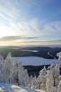 Finnisht winter, Kuusamo. Landscape from Konttainen.
