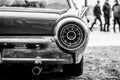 The brake light of personal luxury car Ford Thunderbird (third generation), close-up