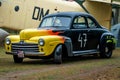 The hot rod on based Ford Deluxe Coupe.