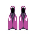 fins flippers cartoon vector illustration Royalty Free Stock Photo