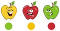 Funny apples and colors Royalty Free Stock Photo