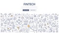 Fintech Doodle Concept