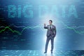 The fintech financial big data concept with analyst Royalty Free Stock Photo