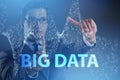 The fintech financial big data concept with analyst Royalty Free Stock Photo