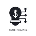 fintech innovation isolated icon. simple element illustration from general-1 concept icons. fintech innovation editable logo sign