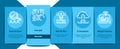 Fintech Innovation Onboarding Elements Icons Set Vector