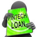 Fintech Loan P2p Finance Credit 3d Rendering