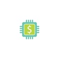 Fintech vector icon design template