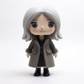 Fiona Vinyl Toy: A Grey-coated Figurine Inspired By Becky Cloonan And Pop Kei