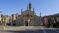 Fiorano al Serio, Bergamo, Italy. The facade of the church of Saint Giorgio