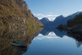 The fiord of Aurland, Flam, Norway