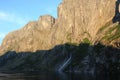 Fiord waterfall