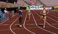 FIORDALIZA COFIL DOM, TETYANA KAYSEN UKR, MARTINA WEIL CHI 400 metrs heats on the IAAF World U20 Championship in Tampere Fin