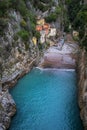 Fiordo di Furore Beach Fjord of Furore, Amalfi Coast, Italy Royalty Free Stock Photo