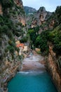 Fiordo di Furore Beach on Amalfi coast, Italy Royalty Free Stock Photo