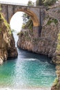 Fiordo di Furore beach. Furore Fjord, Amalfi Coast, Positano, Naples Italy Royalty Free Stock Photo
