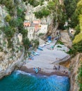 The fiordo of Furore. Amalfi Coast, Italy Royalty Free Stock Photo