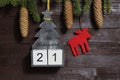 The countdown until christmas Royalty Free Stock Photo