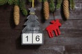 The countdown until christmas Royalty Free Stock Photo