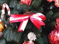 Fir, symbol of christmas, fragment. New Year decoration. Festive photo modern