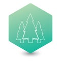 Fir Trees forest icon Royalty Free Stock Photo