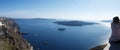 Fira caldera panorama Royalty Free Stock Photo