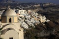 Fira, city in Greece island Santorini Royalty Free Stock Photo