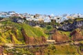 Fifa panorama in Santorini island, Greece Royalty Free Stock Photo