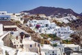 Fira town with white houses in Santorini