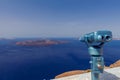 Fira. View of the old harbor. Royalty Free Stock Photo