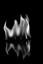 Fire Abstract, Black and White Tone Royalty Free Stock Photo