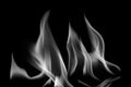 Fire Abstract, Black and White Tone Royalty Free Stock Photo