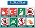 Fire action emergency procedure (evacuation procedure)