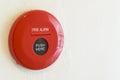 Fire alarm button on a wall Royalty Free Stock Photo