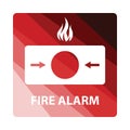 Fire alarm icon Royalty Free Stock Photo