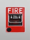 Fire alarm notifier on wall Royalty Free Stock Photo