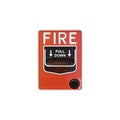 Fire alarm notifier on white background Royalty Free Stock Photo