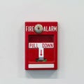 Fire alarm pull switch Royalty Free Stock Photo
