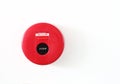 Fire alarm red circle box warning machine Royalty Free Stock Photo