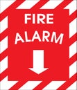 fire alarm sign Royalty Free Stock Photo