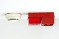 Fire Alarm & Smoke Detector Royalty Free Stock Photo