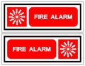 Fire Alarm Symbol Sign, Vector Illustration, Isolate On White Background Label. EPS10 Royalty Free Stock Photo