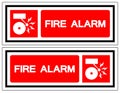 Fire Alarm Symbol Sign, Vector Illustration, Isolate On White Background Label. EPS10 Royalty Free Stock Photo