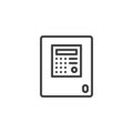 Fire Alarm System line icon