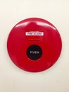 Fire alarm on white background