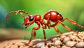 Fire ant venom injection sting