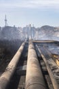 Fire around fuel pipes at the Matanzas supertanker station