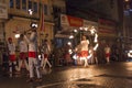 Fire artists at the Esala Perahera festival in Kandy