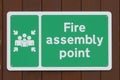 Fire assembly point sign